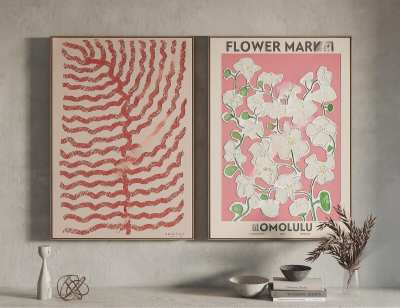 北欧装饰画3D模型下载